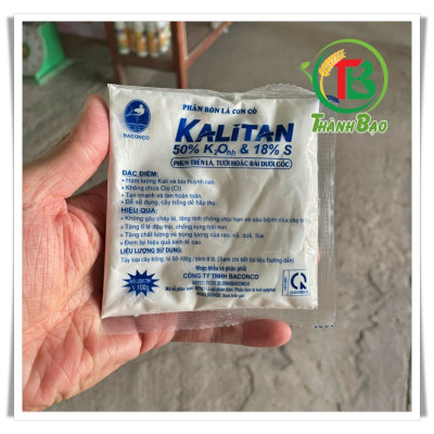 KALI TAN baconco 1Kg - đậu trái, ngọt quả, tăng khả năng chống chịu, chống rụng trái, tăng chất lượng,