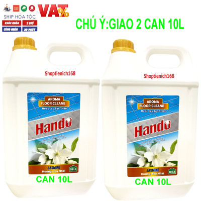 Nước thơm lau sàn nhà Hando can 20L (Hương quế) Giao 2 can 10L