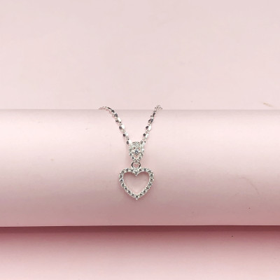Dây Chuyền Bạc 925 Trái Tim Chính Hãng Bạc Hiểu Minh DMD510