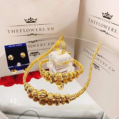 Combo vòng cổ + lắc tay bi siêu đẹp