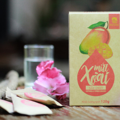 Combo Đậu Nành Sấy Cỏ Ngọt Vị Cay Hải Long (230g) + Mứt Xoài Sấy Dẻo Hải Long (120g)