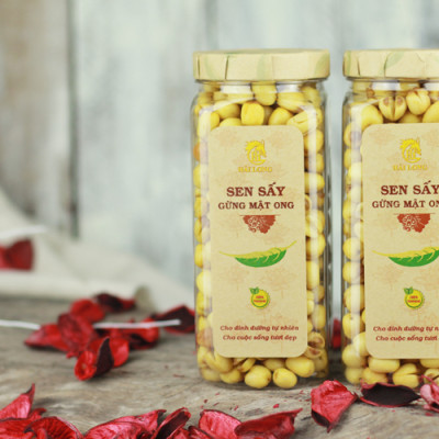 Combo Hạt Sen Sấy Hải Long (230g) + Sen Sấy Gừng Mật Ong Hải Long (230g)