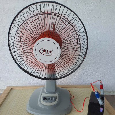 Quạt Kẹp Bình 12V, Có 3 Tốc Độ Gió Khác Nhau, Loại CN B3, Cánh 30cm gió mạnh.