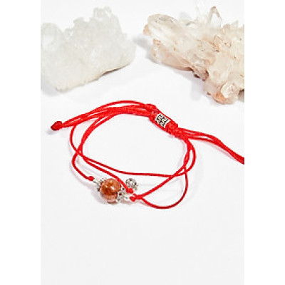 Vòng tay thắt dây đá thạch anh tóc đỏ mệnh hỏa , thổ - Ngọc Quý Gemstones