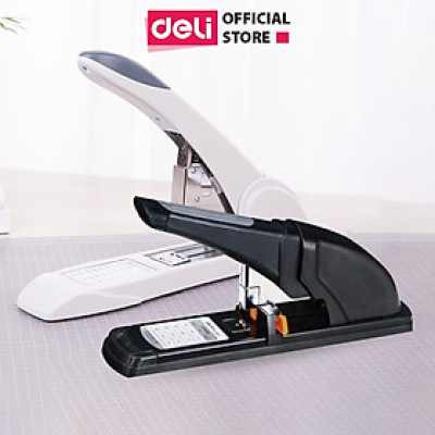 Dập ghim Deli, cỡ lớn 210 trang, Đen, Xám - 1 cái E0395