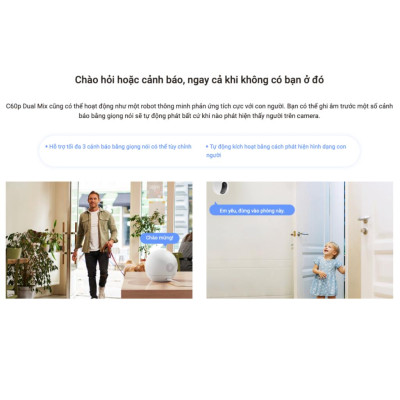 Camera Wifi EZVIZ Mắt Kép 2K Trong Nhà CS-C60p-R100-8H33WF Đàm Thoại 2 Chiều Hàng nhập khẩu