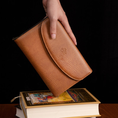 Ví nam da bò Lata ( Thời trang nam dáng cầm tay cỡ lớn  - Ví da thật VN37 )