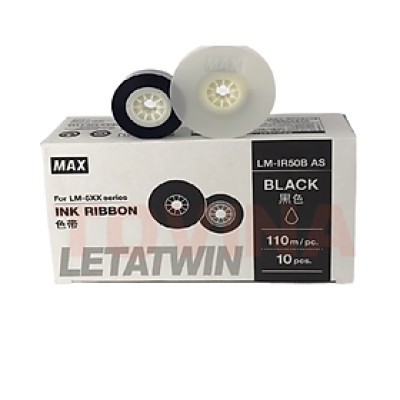 Mực đen LM-IR50B-AS (12mm, 110m/cái) - Hàng Chính Hãng - Max - Nhật Bản