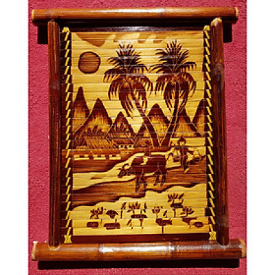 TRANH TRE HUN KHÓI CẠO TẠO HÌNH-CẢNH QUÊ VIỆT NAM