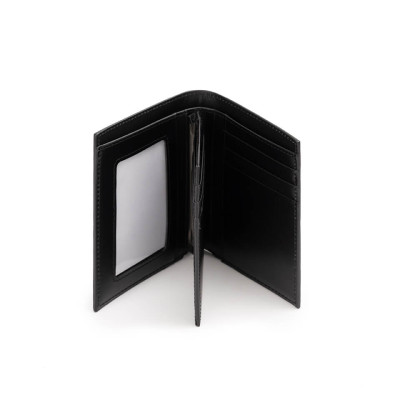 Ví Nam Da Thật Hàng Hiệu GENCE C15 Chất Liệu Da Bò Cao Cấp Màu Đen Dáng Dọc