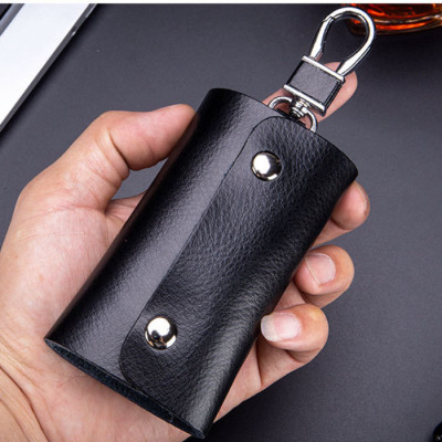 Túi đựng chìa khóa 100% da bò thật móc khóa đa chức năng cao cấp