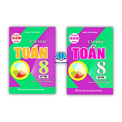 Sách - Combo Em học toán 8 - tập 1 + 2 (biên soạn theo chương trình GDPT mới) (HA)