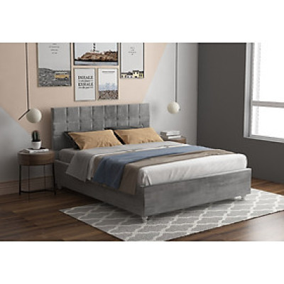 Giường ngủ thông minh bọc nhung  ngăn chứa đồ lớn Juno Sofa