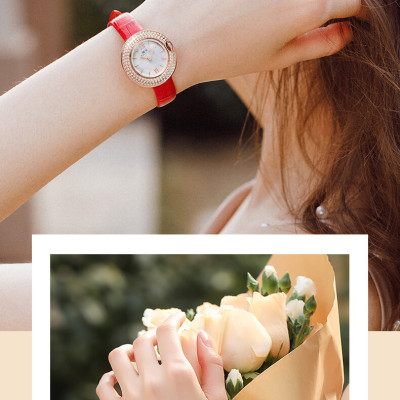 Đồng Hồ Nữ I&W Carnival 3011L Chính Hãng BH 24T Chịu Nước 30m Kính Chống Xước Dây Da Cao Cấp ( Máy Quartz)