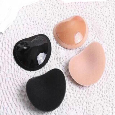 2 miếng dán độn ngực hình tim silicon NNHT09 (da, đen)