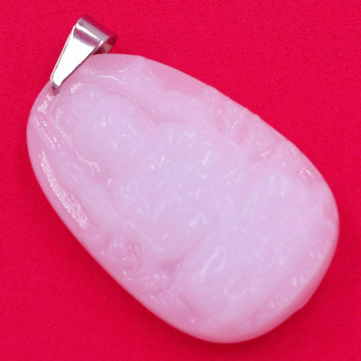 Mặt Phật Thiên Thủ Thiên Nhãn thạch anh trắng 4.3cm - phật bản mệnh tuổi Tý