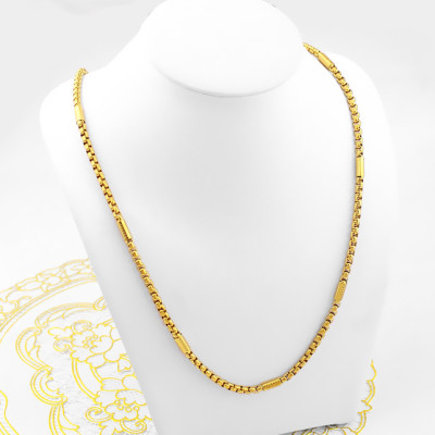 Dây chuyền nam mạ vàng 24k ô vuông cá tính