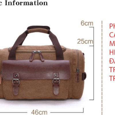 Túi xách du lịch thể thao nam công suất lớn phong cách châu âu hiện đại đã tích hợp công nghệ 4.0