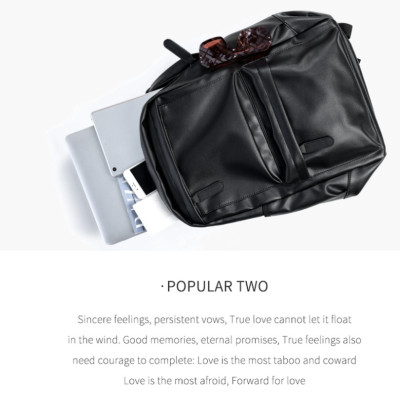 Balo da tự nhiên nam công suất lớn phong cách mới