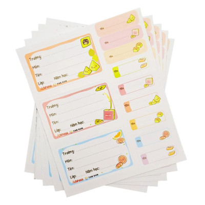 Combo 10 Tập Học Sinh Bánh Việt - Miền Nam - 4 Ô Ly - 96 Trang 80gsm - The Sun 03 - Bánh Ít Lá Gai - Tặng Nhãn Vở Kèm Sticker