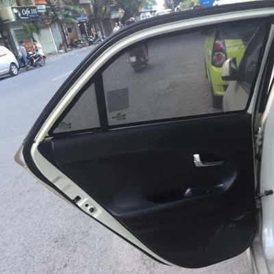 Bộ 4 miếng chắn nắng KIA MORNING 2019-2020-2021 vải lưới gắn nam châm hút