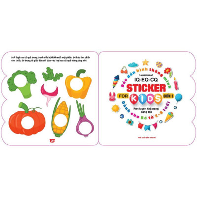Sách - Bóc Dán Hình Thông Minh IQ EQ CQ - Sticker For Kids Cho Bé 2 - 8 Tuổi - Cuốn 3 - Minh Thắng