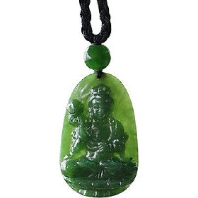 Mặt Dây Chuyền Đại Thế Chí Bồ Tát Đá Ngọc Bích Ngọc Quý Gemstones GA102