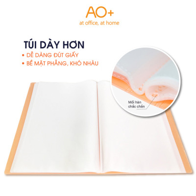Bìa Lá A4 Sunset AO+, Bìa Chuyển Màu, Túi Dày 0.06 mm (20 Lá/ 40 Lá)