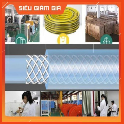 Bộ dây vòi xịt nước rửa xe, tưới cây . tăng áp 3 lần, loại 20m 206701 đầu đồng, cút, nối PE