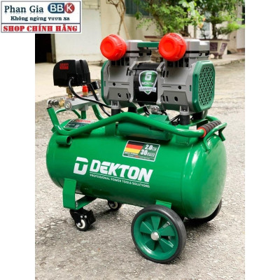 [Hàng cao cấp] Nén Khí Không Dầu Dekton DK-AC3930 Plus 2HP/1500W/ Bình 30L - Lưu Lượng 200L/Phút