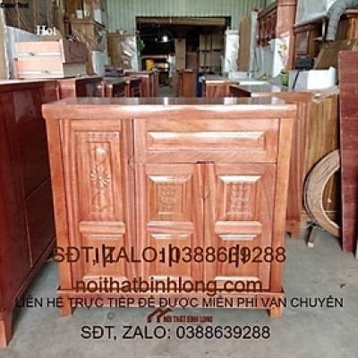 tủ giày xoan đào 1m