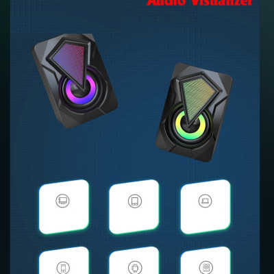 Loa Vi Tính Gaming XSmart Ldk.ai Super Bass Dùng Cho PC Laptop Điện thoại - Hàng Chính Hãng