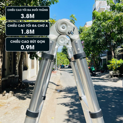 Thang nhôm rút đôi DIY TL-AI-38 hàng chính hãng - Tiêu chuẩn EN131