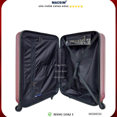 Vali cao cấp Macsim Smooire MSSM233 cỡ 21 inch màu tím hồng - Hàng loại 1