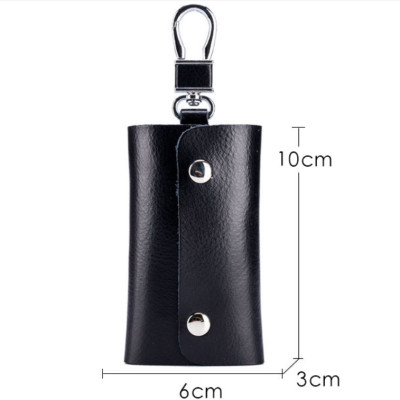 Túi đựng chìa khóa 100% da bò thật móc khóa đa chức năng cao cấp