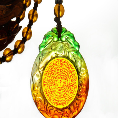 Dây chuyền khắc kinh phật