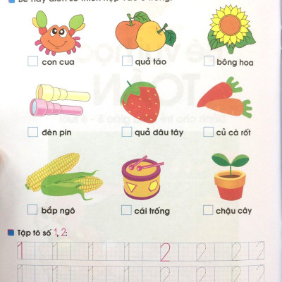 Tủ Sách Bé Vào Lớp 1 - Bé Vui Học Toán (Dành Cho Trẻ Mẫu Giáo 5-6 Tuổi) - Tái Bản 2020