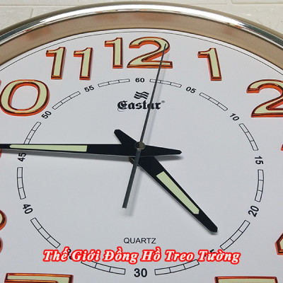 Đồng Hồ Cao Cấp KIM TRÔI EASTAR DẠ QUANG Tròn Cổ Điển - Máy Nhật Kim Trôi Êm ái, Không Gây Tiếng Động - Tặng Pin Maxell - BH 1 Năm