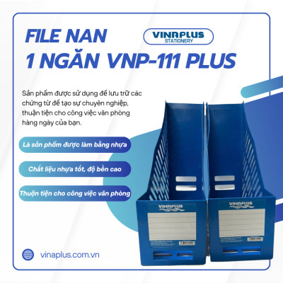 File 3 ngăn đựng tài liệu - Khay đựng tài liệu A4 1 ngăn - File nan Vinaplus Hàng Chính Hãng
