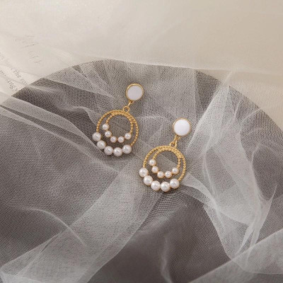 Khuyên tai tròn nhỏ xinh phong cách Hàn Quốc