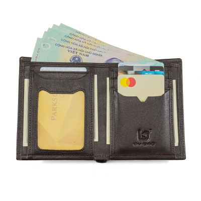 Ví Da Nam, Bóp Da Nam Kim Bảo B29 Da Bò Màu Đen, Nâu, Bò