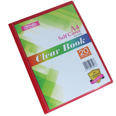 Bìa Nhựa A4-20 Lá Đựng Hồ Sơ, Bản Vẽ Chống Thấm Nước, Bên Ngoài Có Ngăn Đựng Giấy Trong Suốt Tiện Lợi KCH-220A