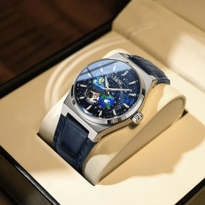 Đồng hồ nam chính hãng IW CARNIVAL IW708G-1 Kính sapphire ,chống xước ,Chống nước 50m ,Bảo hành 24 tháng,Máy cơ (Automatic),dây da cao cấp, thiết kế đơn giản dễ đeo