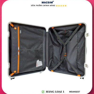 Vali cao cấp Macsim Aksen hàng loại 1 MSAK8237 cỡ 28 inch-màu ghi xám