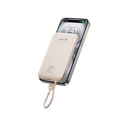 Pin sạc dự phòng Mazer PD20W 10,000mAh PowerCharge Link tích hợp cáp USB-C - Hàng chính hãng