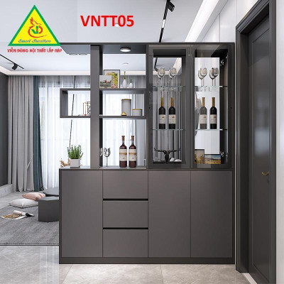 TỦ KỆ TRANG TRÍ KIÊM VÁCH NGĂN VNTT05 - Nội thất lắp ráp Viendong Adv