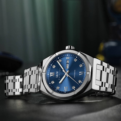 Đồng Hồ Nam I&W Carnival 751G1 Chính Hãng Full Box Chống Nước Kính Chống Xước Dây Thép Cao Cấp BH 60T (Máy Cơ Tự Động)