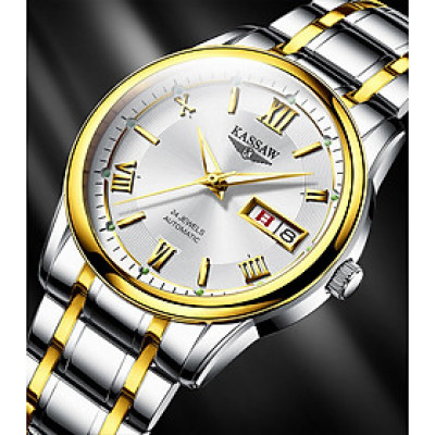 Đồng hồ nam chính hãng Kassaw K812-1 hàng mới 100% ,kính sapphire chống nước,chống xước,máy cơ (Automatic),dây kim loại thép không gỉ 316L ,kiểu dáng đơn giản