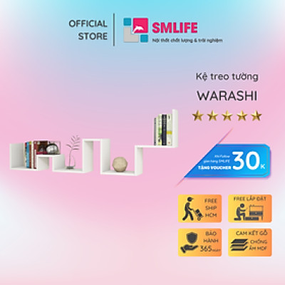 Kệ gỗ trang trí đa năng SMLIFE Warashi