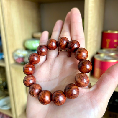 Vòng gỗ nu huyết long - Size 16li VIP - nu nhiều - đậm dầu - hương thơm tự nhiên